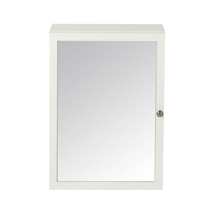 Bathroom Cabinet Wall-Mounted Mirrored White Adjustable Shelves (W)500 (H)700mm - Image 4