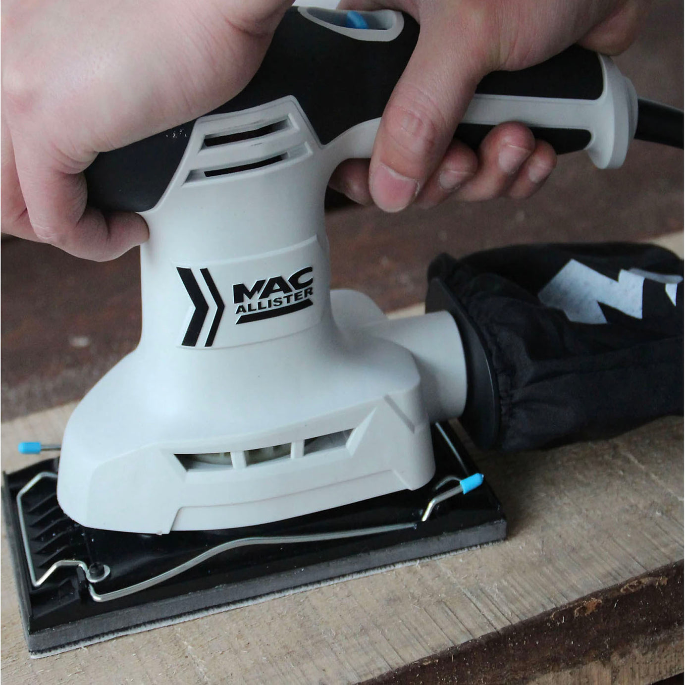 Mac Allister Multi Sander Electric MSMS200 Soft Grip Variable Speed Compact 200W - Image 3