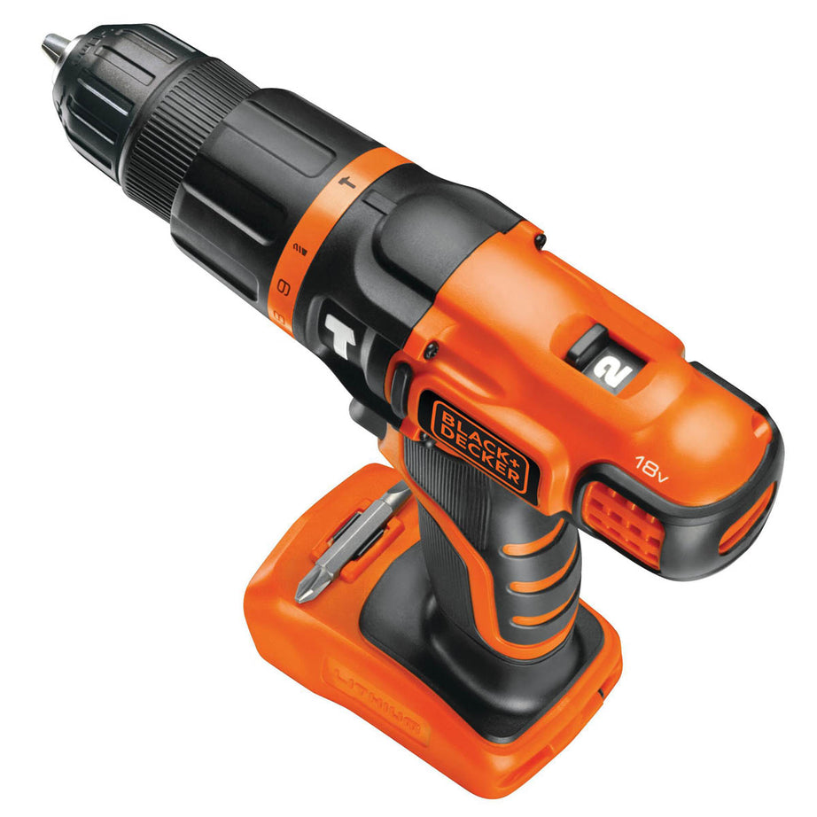 Black+Decker Hammer Drill Cordless 18V BDCH188N-XJ Variable Speed Body Only - Image 4