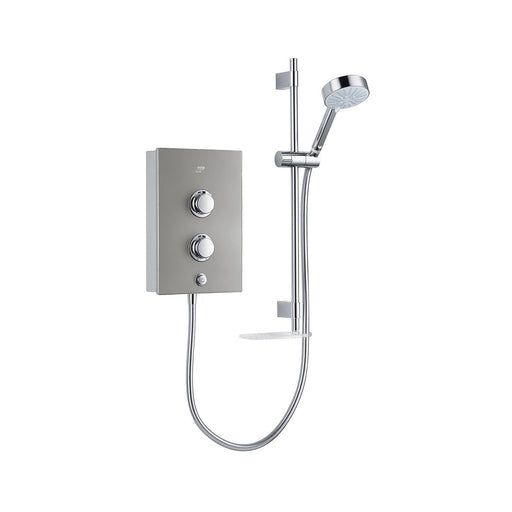 Mira Decor Silver Effect Electric Shower 8.5kW Thermostatic 3 Power Settings - Image 1