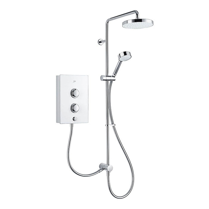 Mira Electric Shower Decor Dual White Easy Fit Clearscale Technology 10.8kW - Image 1