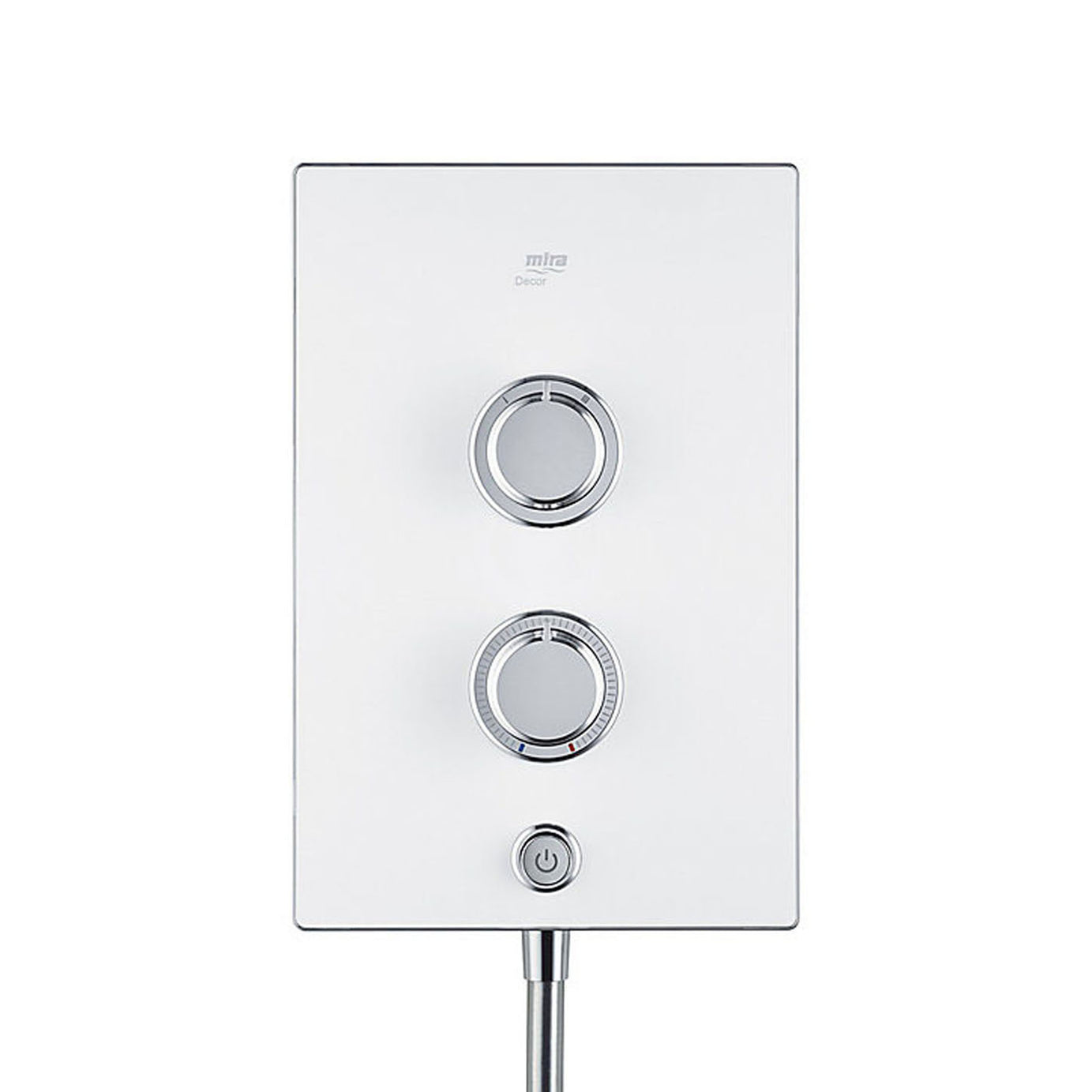 Mira Electric Shower White Single Spray Pattern Bathroom Round Twin Head 10.8kW - Image 5