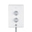 Mira Electric Shower White Single Spray Pattern Bathroom Round Twin Head 10.8kW - Image 5