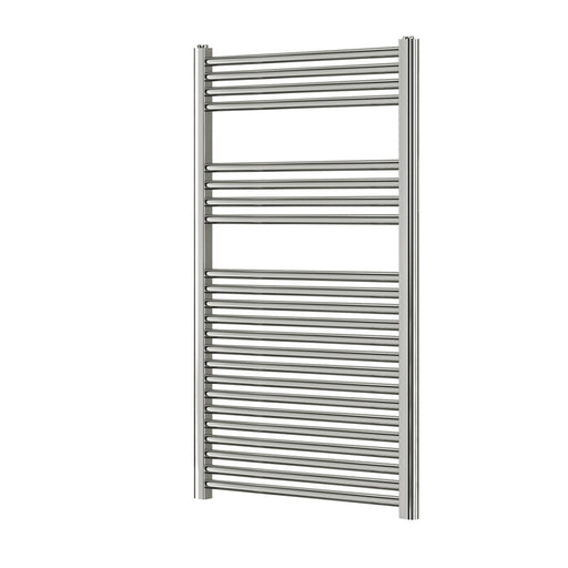 Towel Rail Radiator Chrome Flat Steel Bathroom Warmer Ladder 415W (H)120x(W)60cm - Image 1