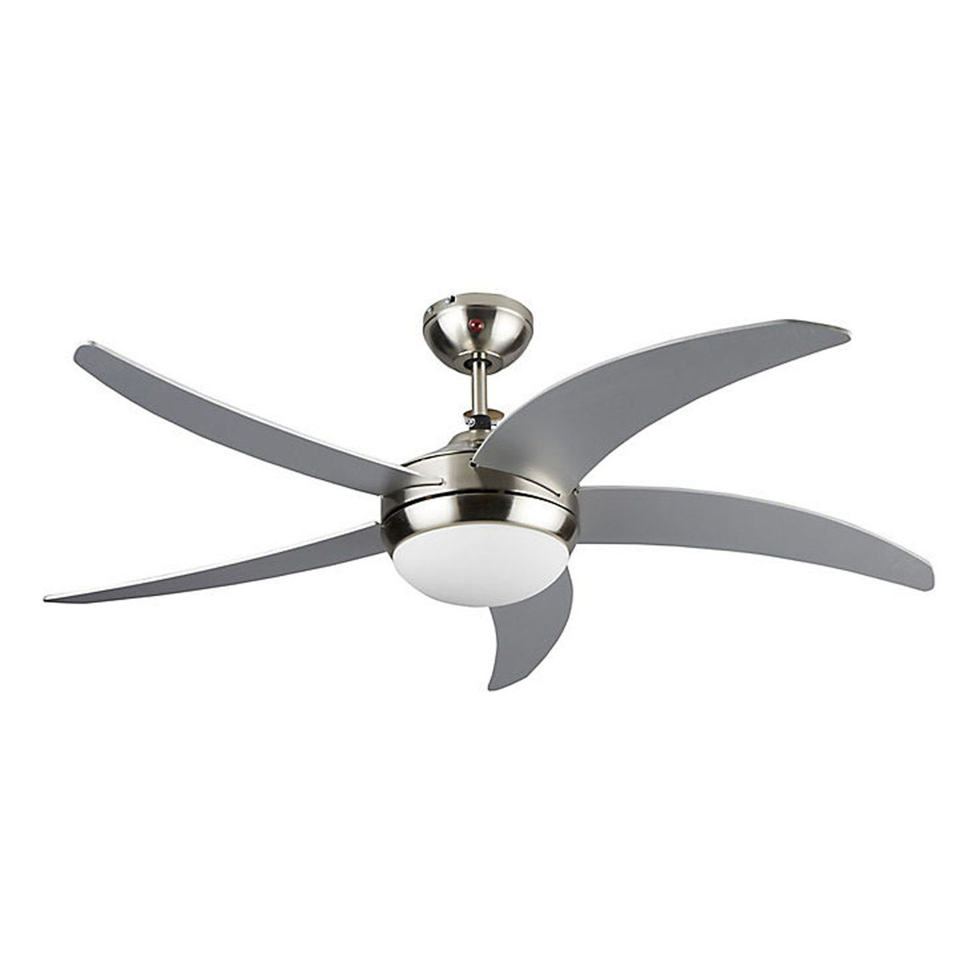 Colours Ceiling Fan Light Modern Chrome E14 Remote Control Bedroom Living Room - Image 1