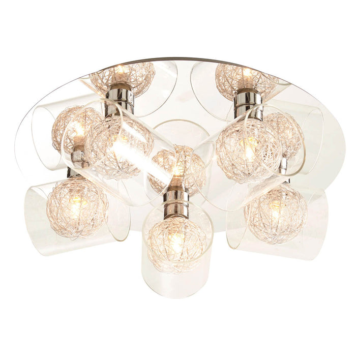 Ceiling Light 5 Way Chandelier Lamp Brushed Chrome Modern Living Room Bedroom - Image 2