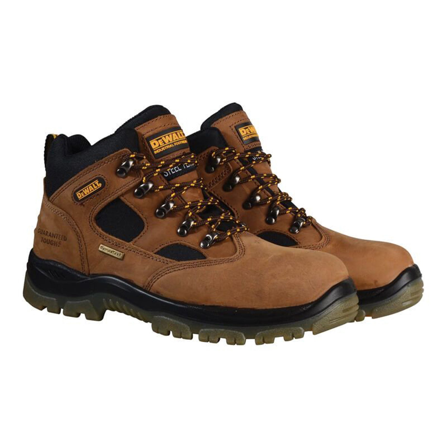 Dewalt Safety Hiker Boots Mens Brown Leather Waterproof Shoes Steel Toe Size 10 - Image 1