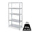 Shelving Unit 5 Tier Heavy Duty Garage Racking Shed Storage Shelves (H)180cm - Image 6