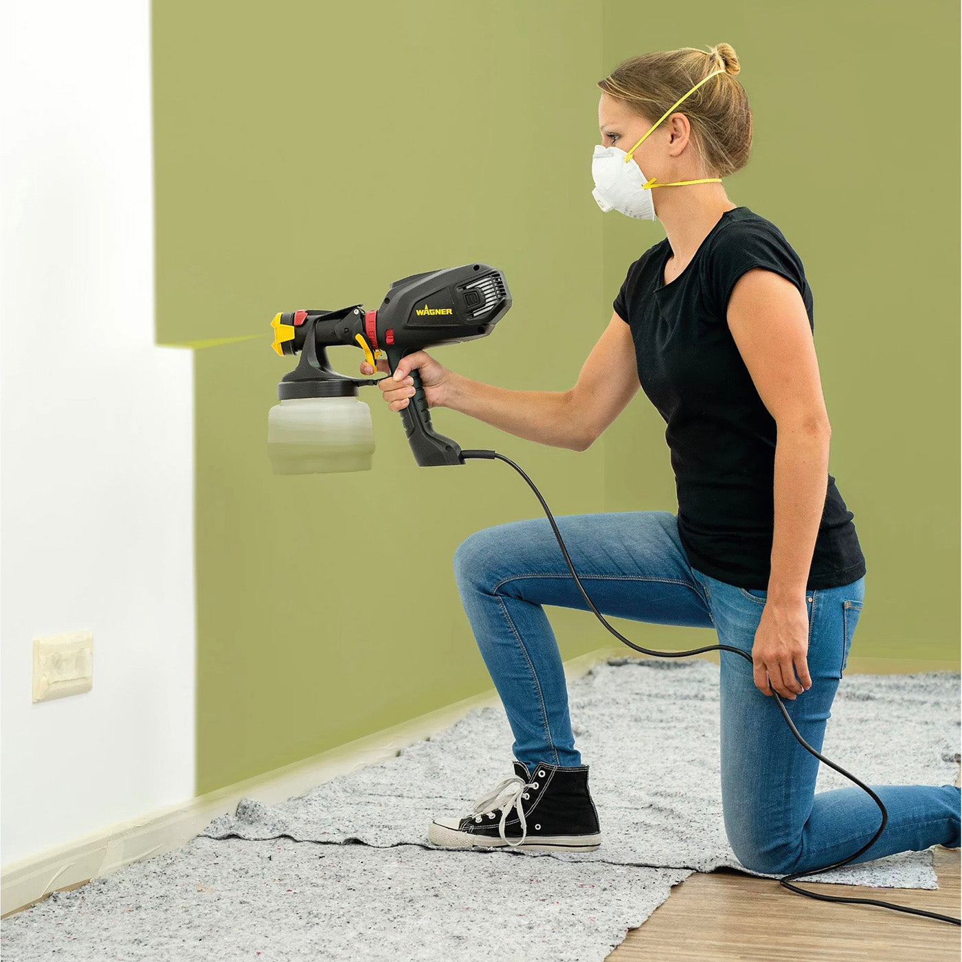Wagner Paint Sprayer Electric W575Flexio Handheld Spray Gun Wall Ceiling 630W - Image 5
