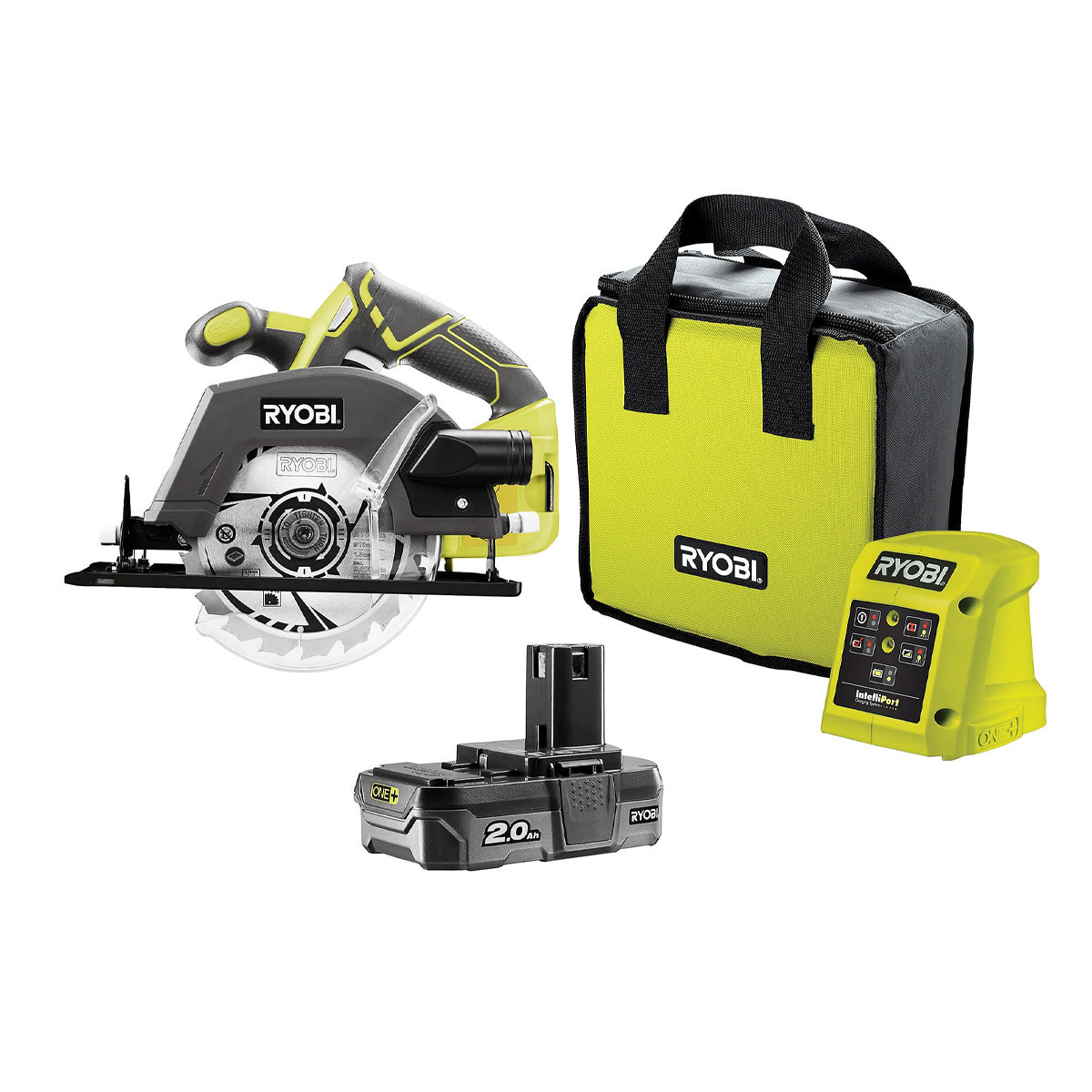 Ryobi ONE+ Circular Saw R18CSP-120S Cordless 18V 2Ah Battery Charger Set 150mm - Image 1