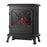 Electric Stove Fireplace Heater Black Flame Effect Thermostatic Remote Control - Image 2