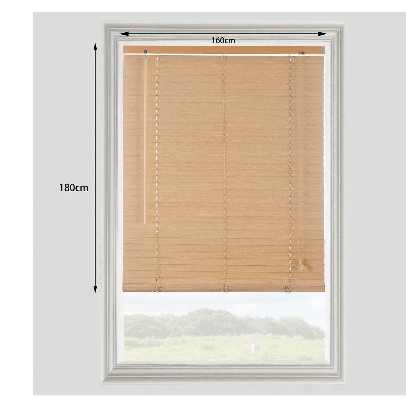 Cana Natural Oak effect Wood Venetian Blind (W)160cm (L)180cm - Image 4