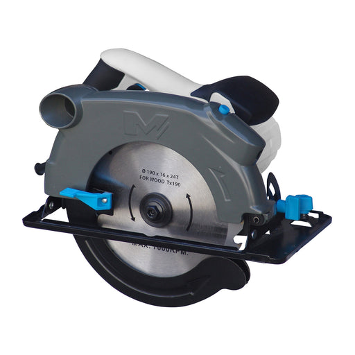 Mac Allister Circular Saw Electric Powerful 24T TCT Blade 190mm 220-240V 1500W - Image 1