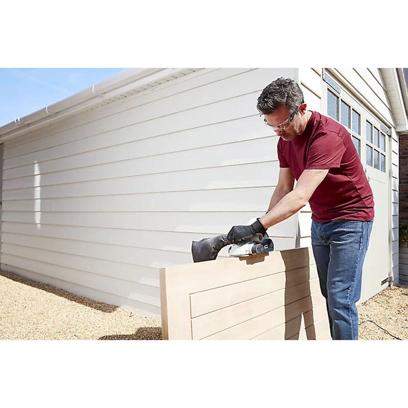 Mac Allister Planer Electric MSHP900 Powerful Soft Grip Parallel Guide 900W 240V - Image 2