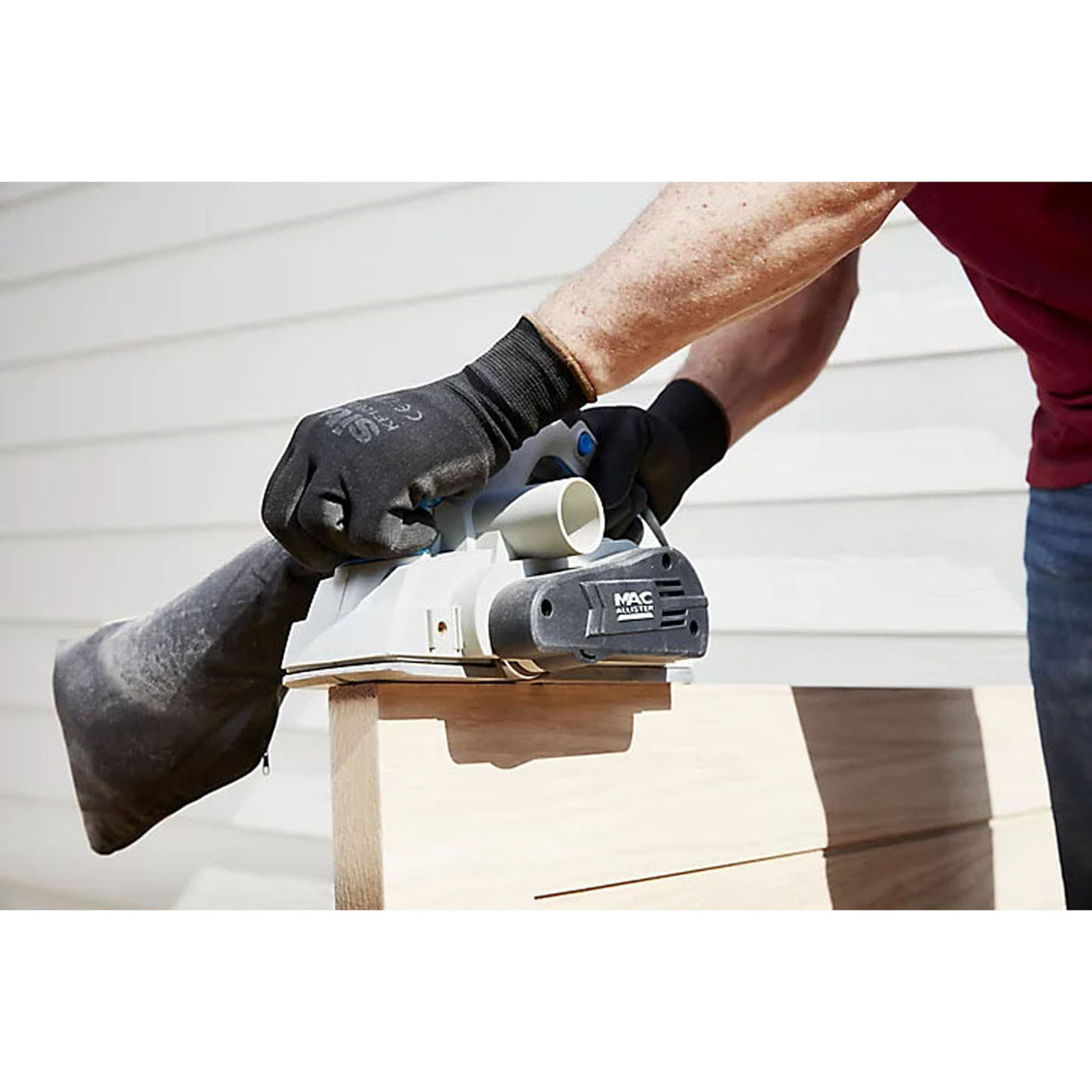 Mac Allister Planer Electric MSHP900 Powerful Soft Grip Parallel Guide 900W 240V - Image 3