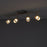 LED Ceiling Light 4 Way Spotlight Gloss Silver Warm White Kitchen Bar Lamp - Image 3