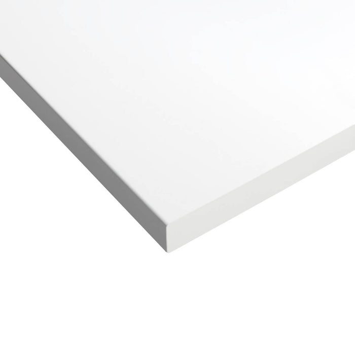 Bathroom Worktop Gloss White Chipboard (T) 2.8cm x (L) 100cm x (W) 45.2cm - Image 4