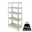 Form Exa 5 shelf HDF & steel Shelving unit (H)1800mm (W)900mm (D)450mm - Image 4