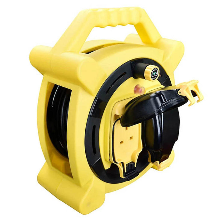 Outdoor Cable Reel Lead Extension 2 Way Gang Socket 13Amp Heavy Duty IP54 20M - Image 2