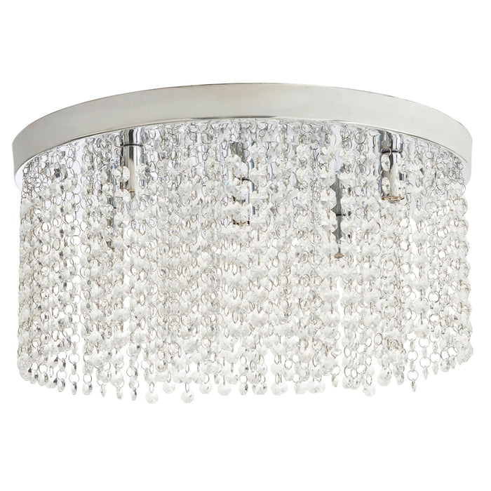 Ceiling Light Pendant 5 Way Crystal Droplet Beads Modern Living Room 40W - Image 3