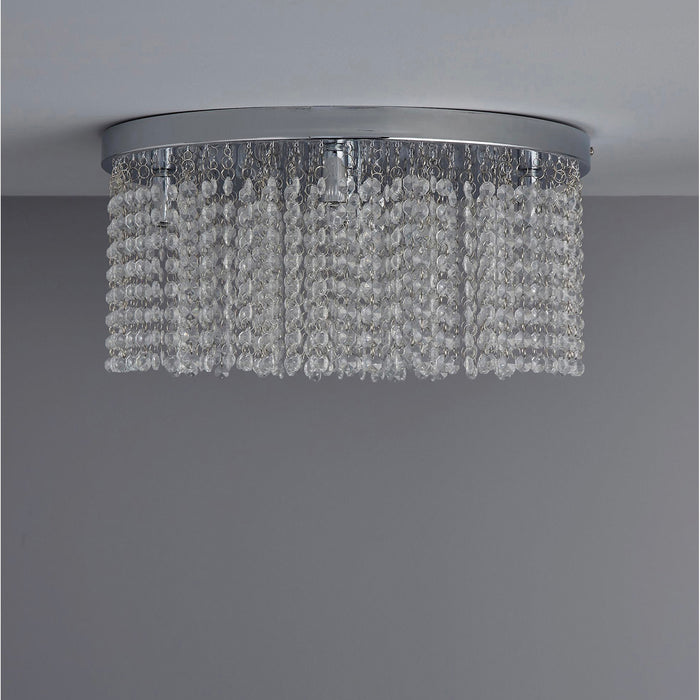 Ceiling Light Pendant 5 Way Crystal Droplet Beads Modern Living Room 40W - Image 5