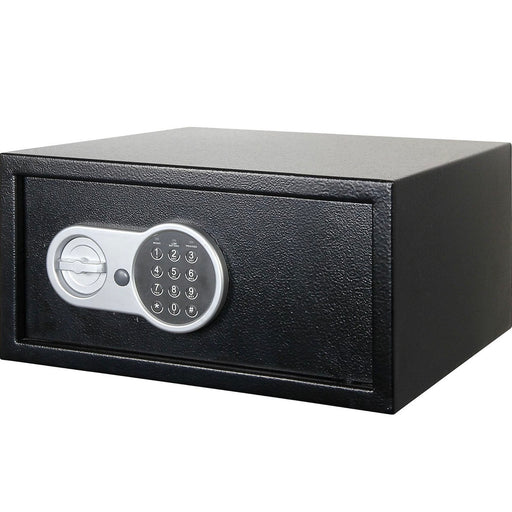Combination Safe Smith & Locke Electronic Money Valuables Box Black 22.5L Key - Image 1