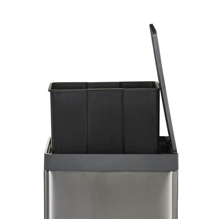 GoodHome Kora Anthracite Metal Pedal Bin - 30L - Image 4