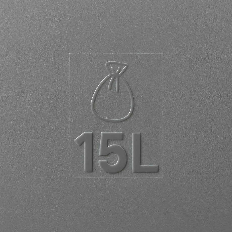 GoodHome Kora Pedal Anthracite Metal Pedal Bin - 14L - Image 2