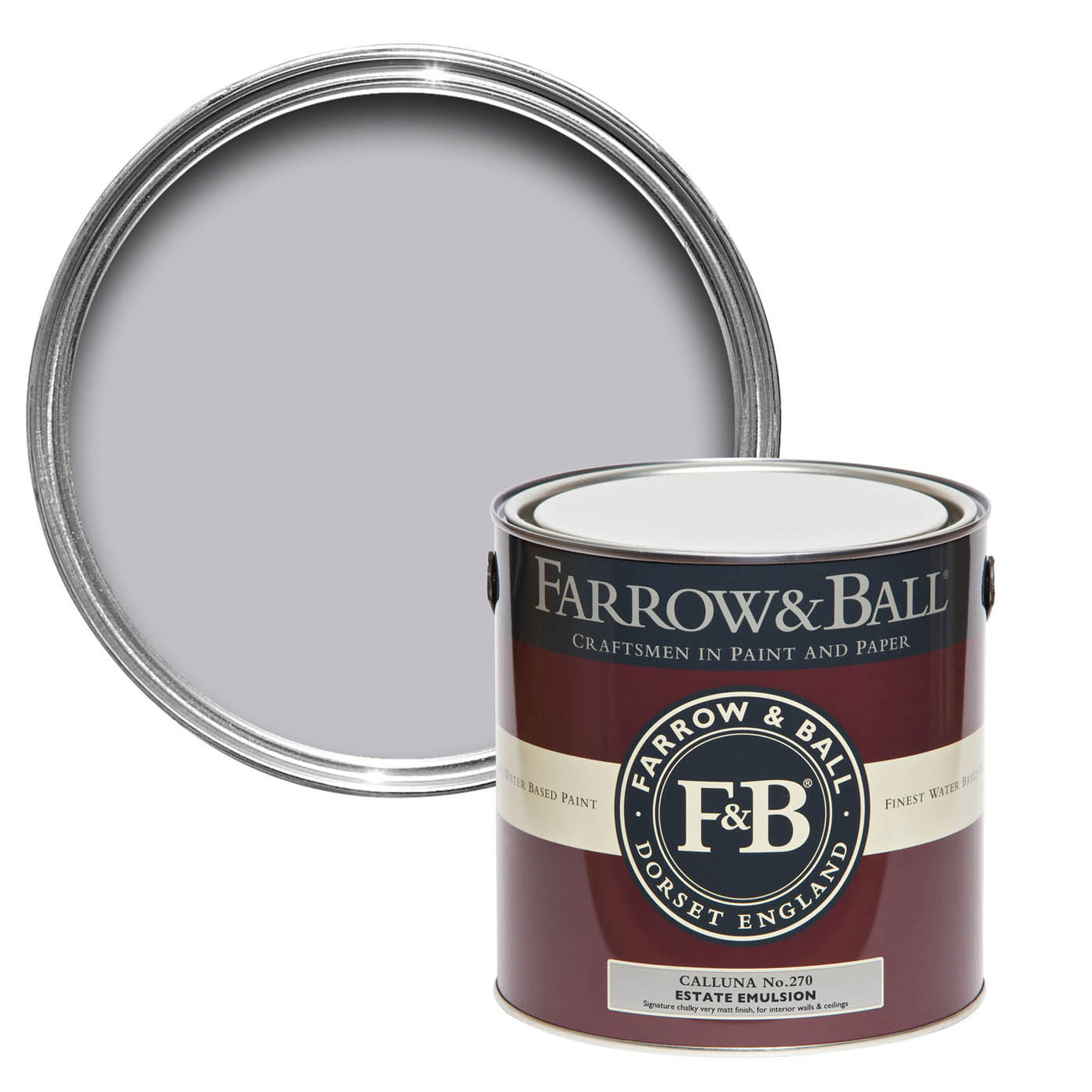 Farrow & Ball Estate Calluna No.270 Matt Wall & ceiling Emulsion paint, 2.5L - Image 1
