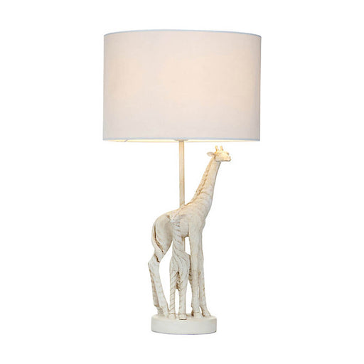 Table Lamp Giraffe Safari Look Ivory Neutral Modern Bedside Light 28W - Image 1