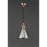 Dafyd Ceiling Light Pendant Copper Smoke Glass Modern Bedroom Lounge E27 42W - Image 3