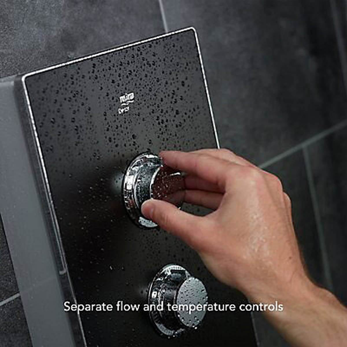 Mira Electric Shower 8.5kW Black Onyx Manual 4 Spray Pattern Round Modern - Image 10