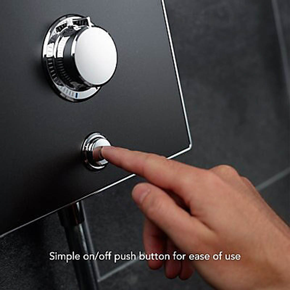 Mira Electric Shower 8.5kW Black Onyx Manual 4 Spray Pattern Round Modern - Image 7