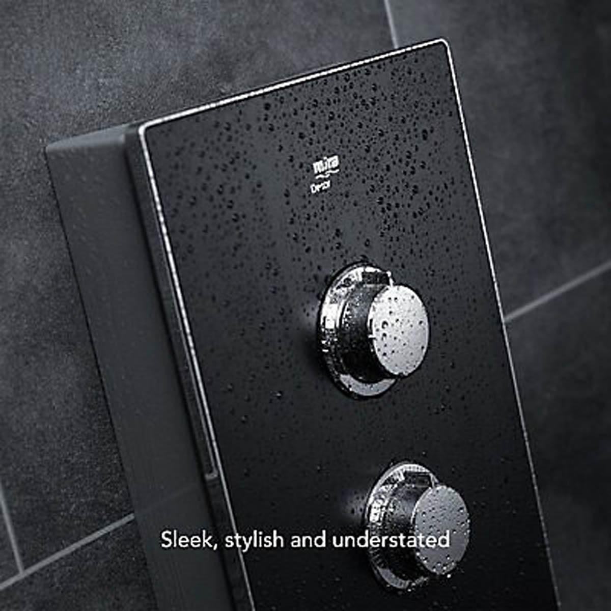 Mira Electric Shower 8.5kW Black Onyx Manual 4 Spray Pattern Round Modern - Image 9