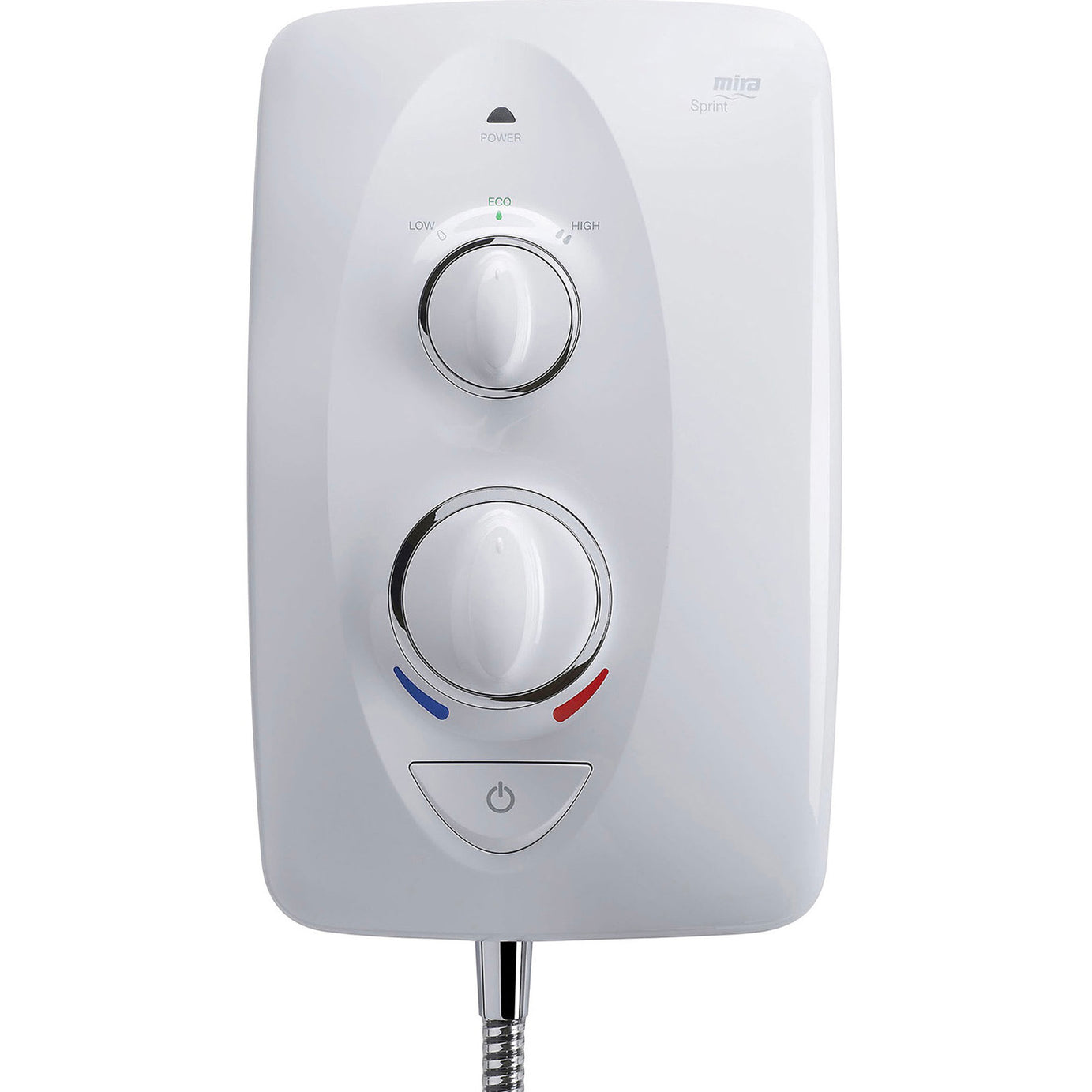 Mira White Electric Shower Sprint 8.5kW With Riser Rail Bathroom Thermostatic - Image 3