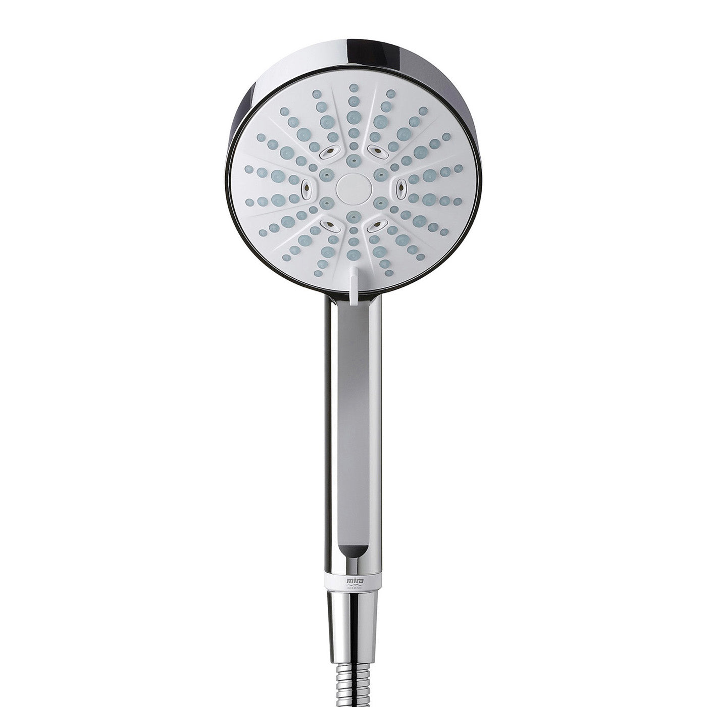 Thermostatic Mixer Shower Chrome Single Spray Pattern Bathroom Round Twin Head - Image 3