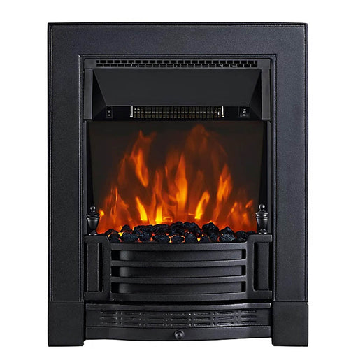 Electric Fire Cast Iron Effect Heater Stove Coal Fuel Bed Wall Mounted 2kW - Image 1