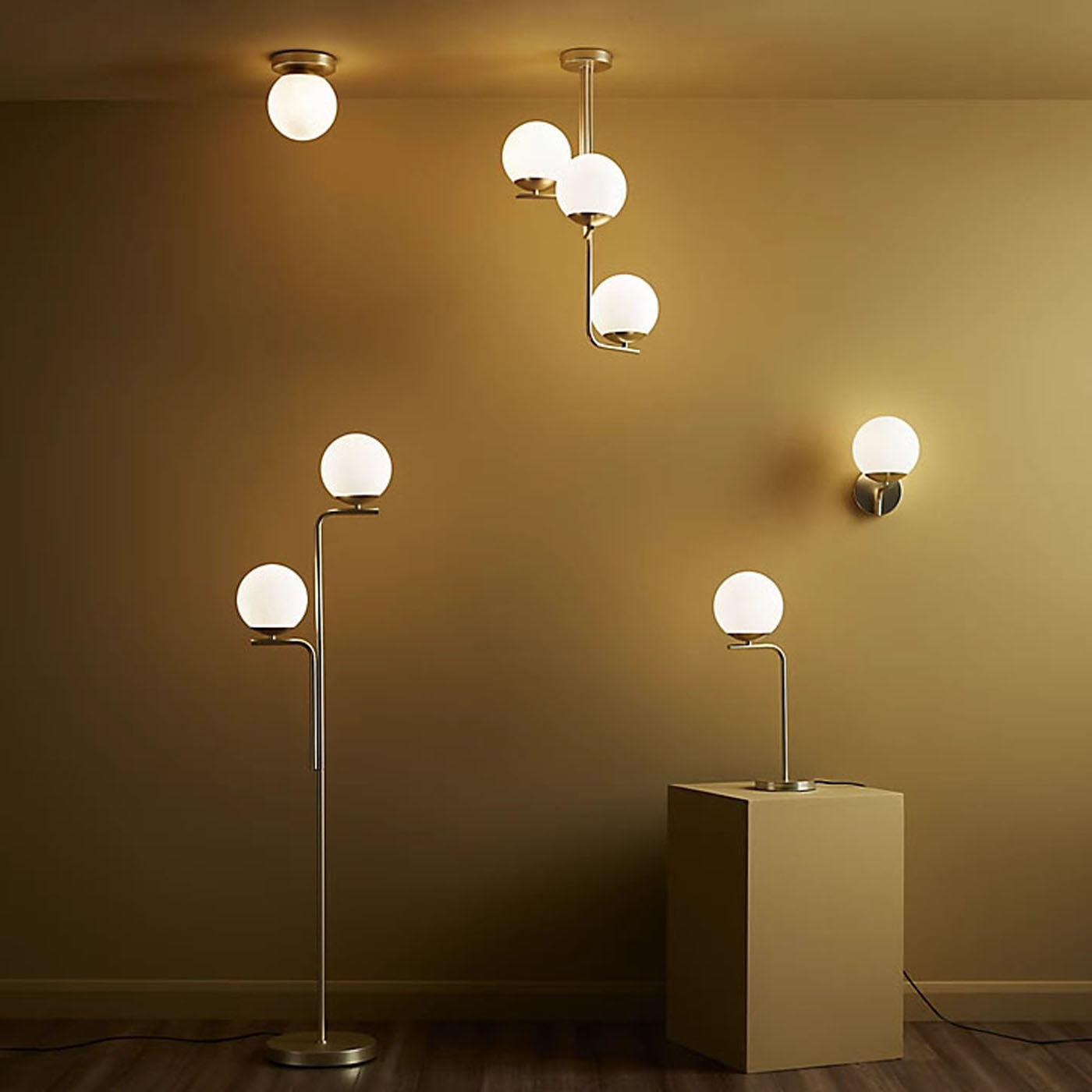 Table Lamp Bedside Living Room Light Matt Brass Modern Anti Glare Frosted Finish - Image 2