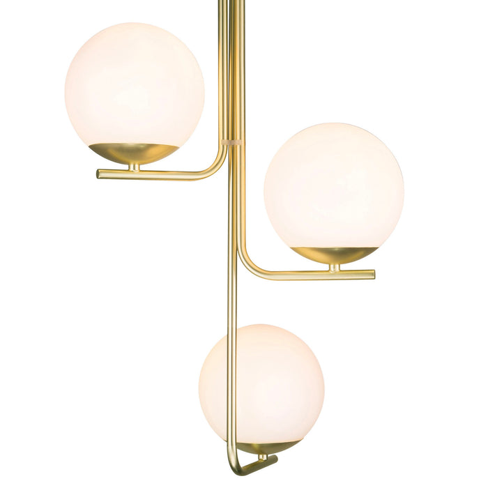 Ceiling Pendant Light 3 Lamp Brushed Brass Effect Living Room IP20 10W (H)85mm - Image 3