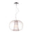 Pendant Ceiling Light Clear Plastic Dome Shade Chrome Effect Adjustable Height - Image 3