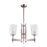 Pendant Ceiling Light Chandelier 3 Way Multi Arm Modern Adjustable Frosted Shade - Image 1