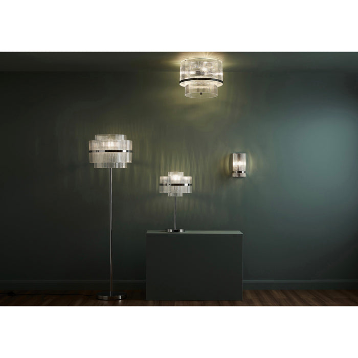 GoodHome Ceiling Light Rhyolit Chrome Effect 3 Lamp Pendant Living Room Lighting - Image 4