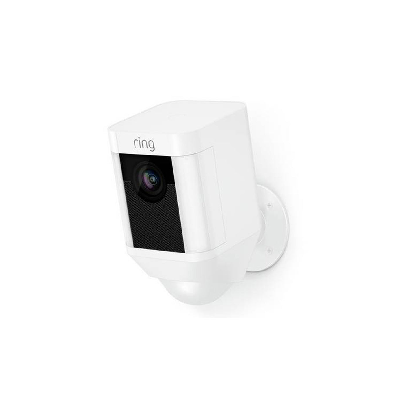 Ring Spotlight Camera White Wifi HD PIR Activated Security Surveillance Camera - Image 1