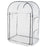 Kitchen Garden Grow Tunnel Clear PVC Fine Mesh Cover Steel 2 Windows Greenhouse - Image 1