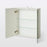 Bathroom Cabinet White Mirrored Wall Mounted LED Light Cupboard Double Doors - Image 4