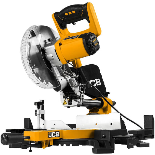 JCB Mitre Saw Electric JCB-MS210-SB Sliding 210mm Soft Grip Heavy Duty 1500W - Image 1