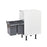 Integrated Kitchen Cupboard Waste Recycle Bin PullOut Soft Close Rectangular 36L - Image 5