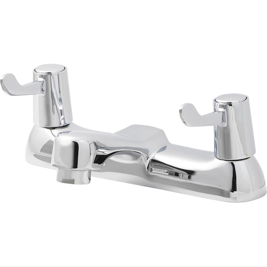 GoodHome Bath Mono Mixer Tap Netley Chrome-plated Bathroom Mixer Tap - Image 1