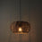 Pendant Ceiling Light Warm White Matt Rattan Steel Brown Dimmable Adjustable - Image 1