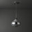 LED Ceiling Light Pendant Crackle Glass Steel Chrome Effect Modern Adjustable - Image 3